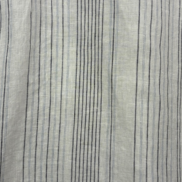 Garnet Hill Womens Long Sleeve Linen Button Up Shirt Sz M Breathable Coastal - Picture 8 of 12